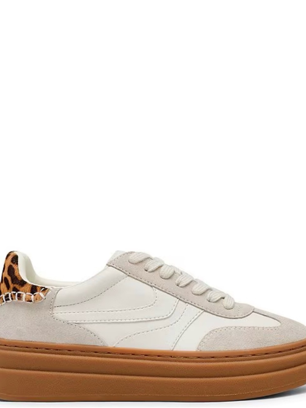 Steve Madden Platform Sneakers | Leopard Heel Detail | Size 7.5